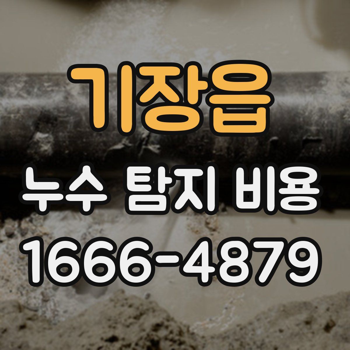 기장읍 누수 탐지 비용