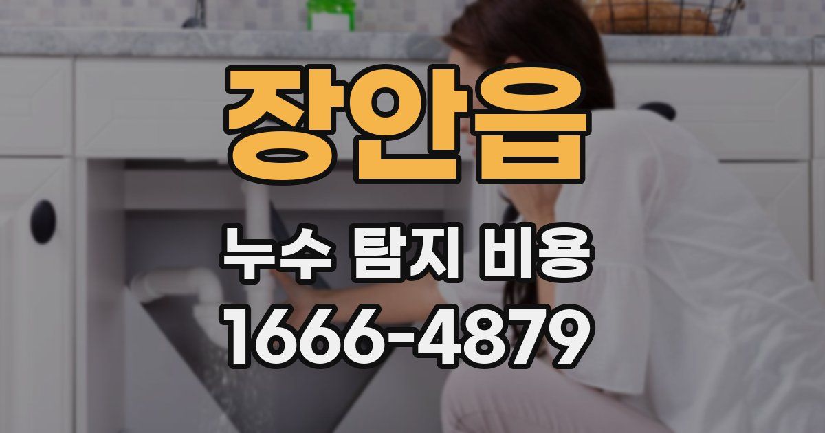 장안읍 누수 탐지 비용