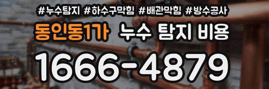 동인동1가 누수 탐지 비용