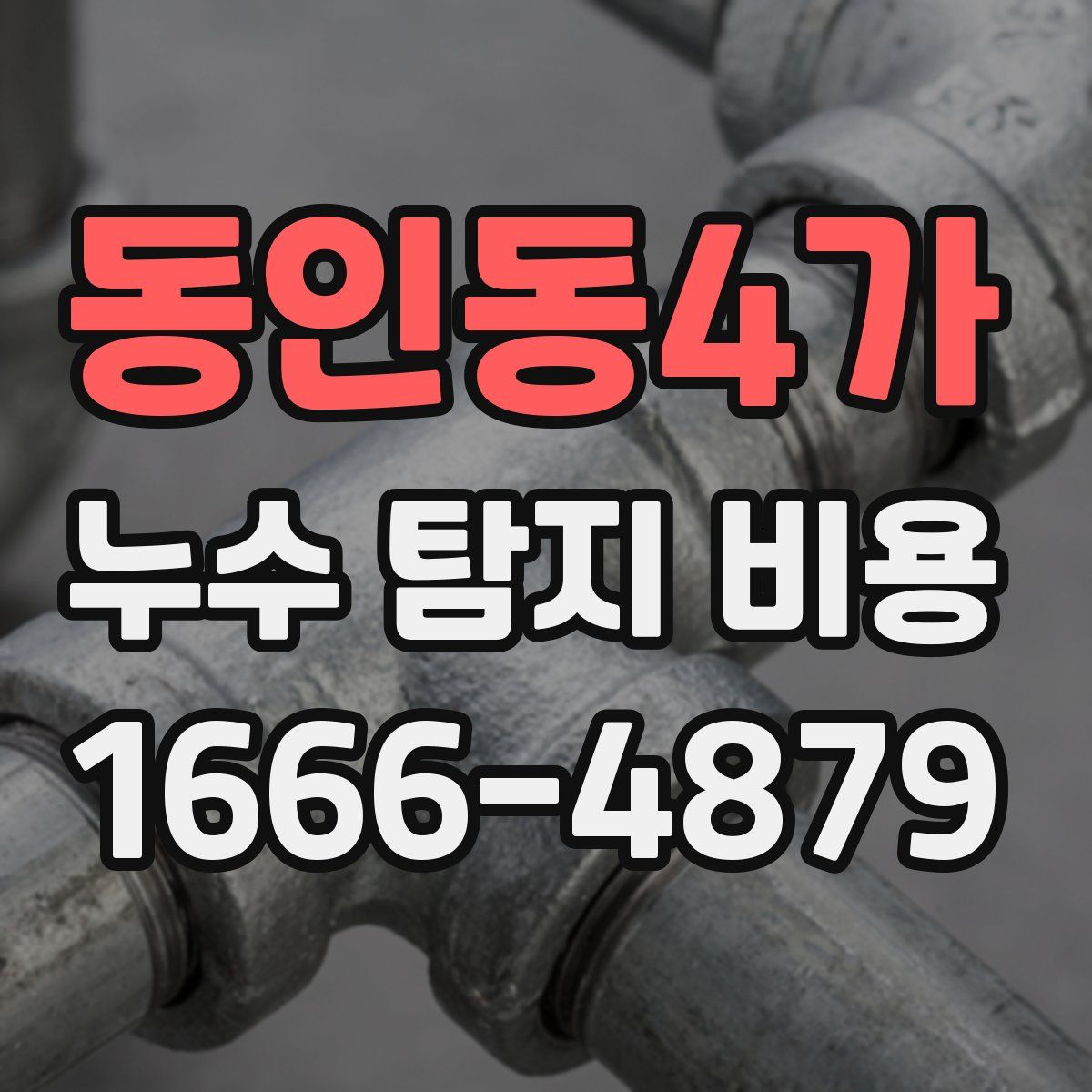 동인동4가 누수 탐지 비용