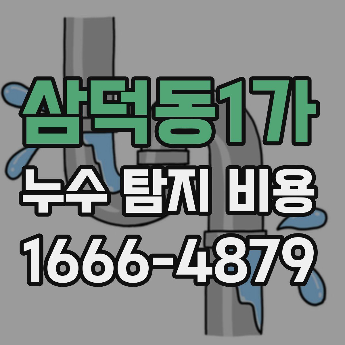 삼덕동1가 누수 탐지 비용