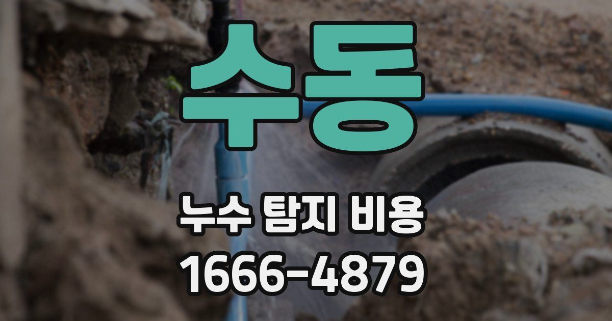 수동 누수 탐지 비용