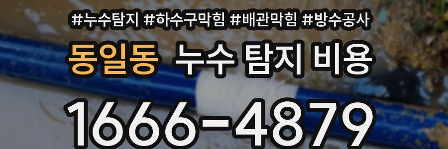 동일동 누수 탐지 비용