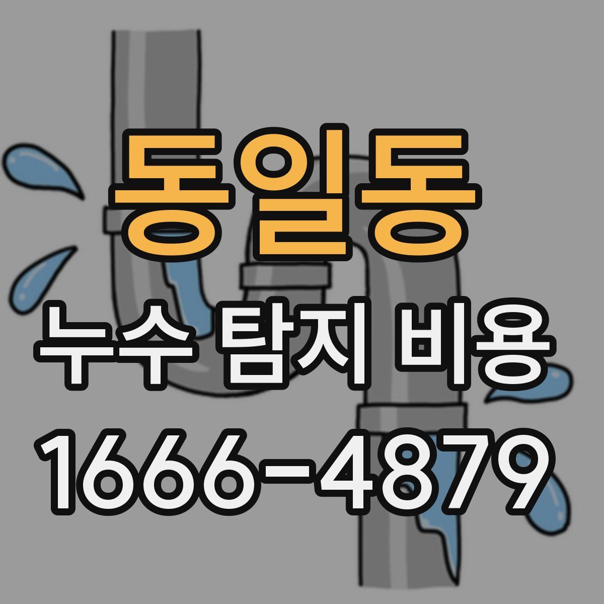 동일동 누수 탐지 비용