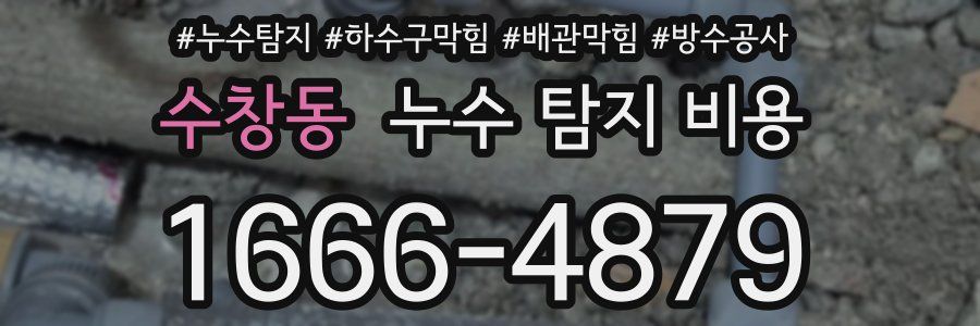 수창동 누수 탐지 비용