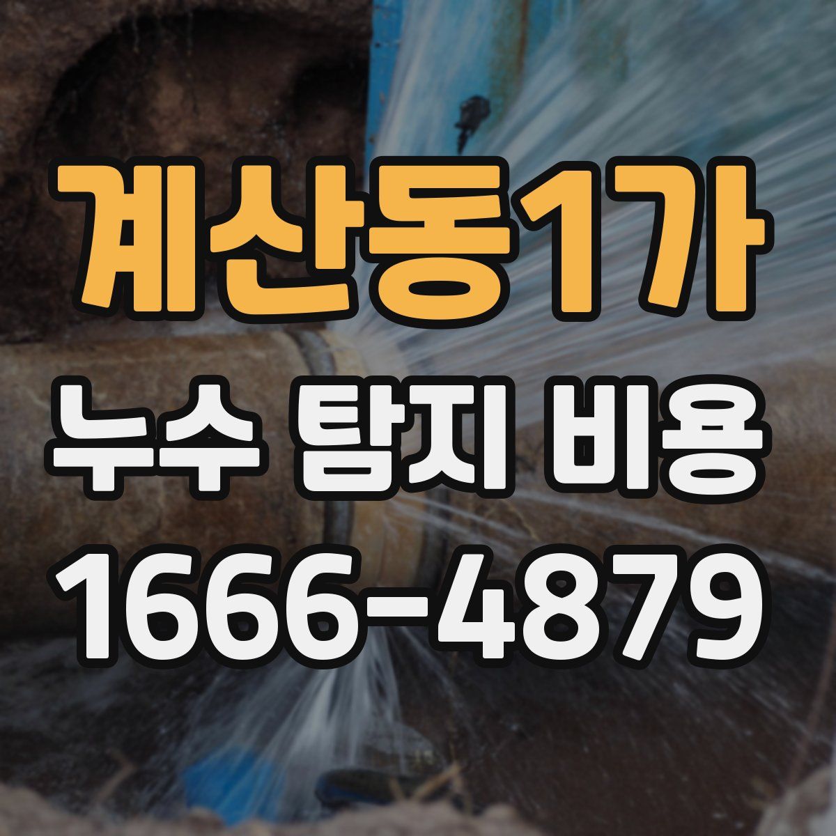 계산동1가 누수 탐지 비용