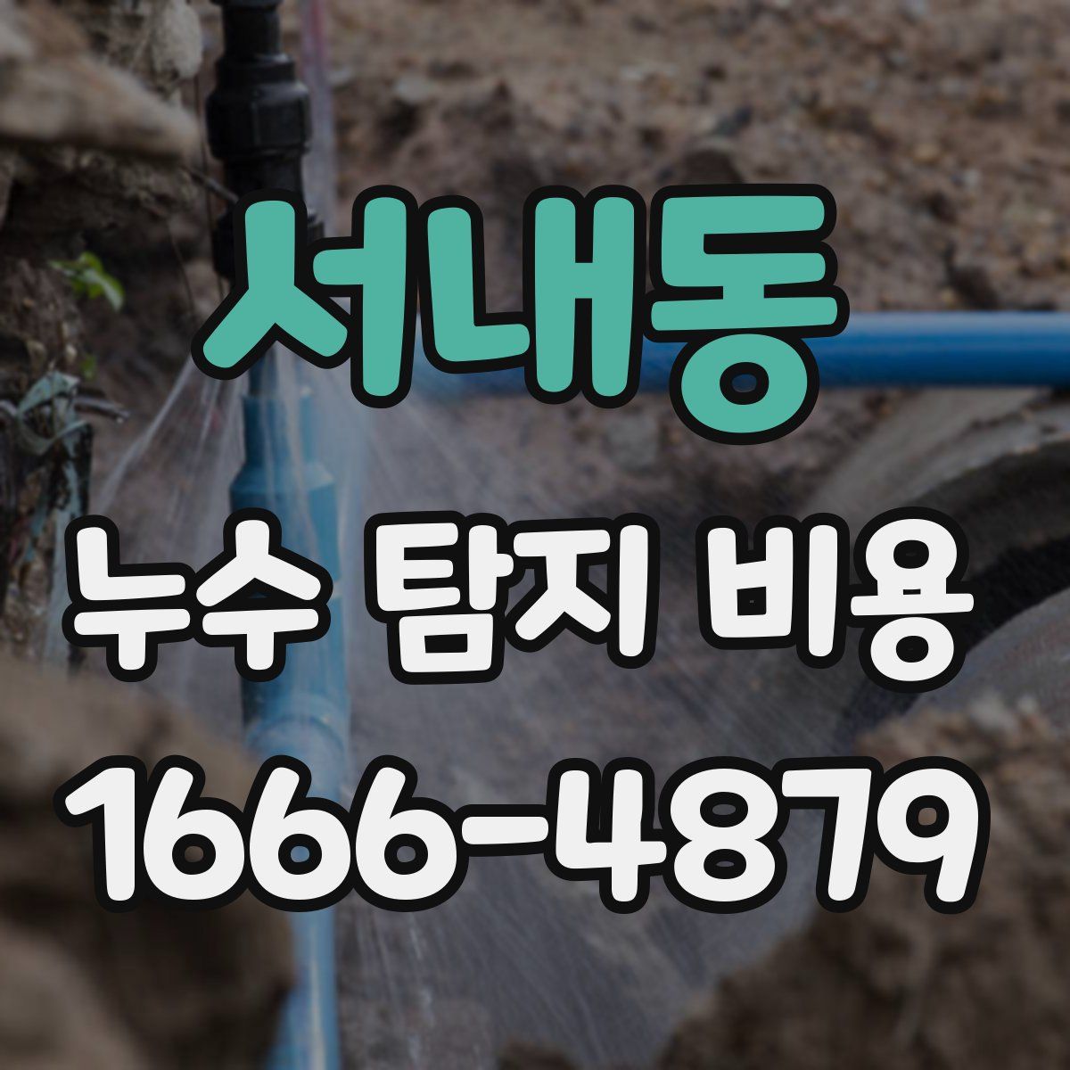 서내동 누수 탐지 비용