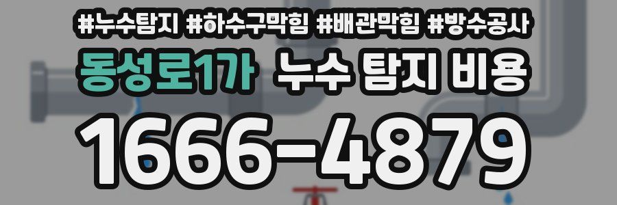 동성로1가 누수 탐지 비용