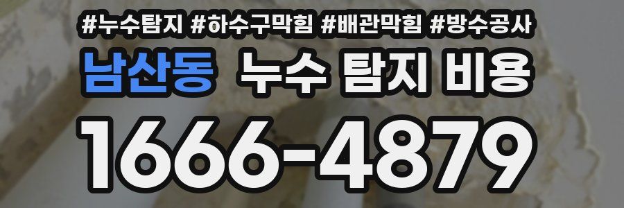 남산동 누수 탐지 비용