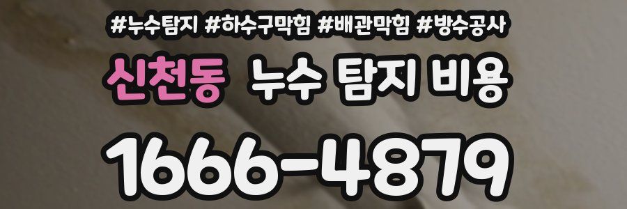신천동 누수 탐지 비용