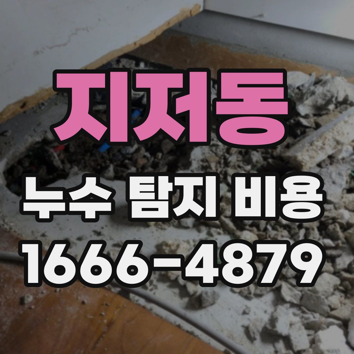 지저동 누수 탐지 비용