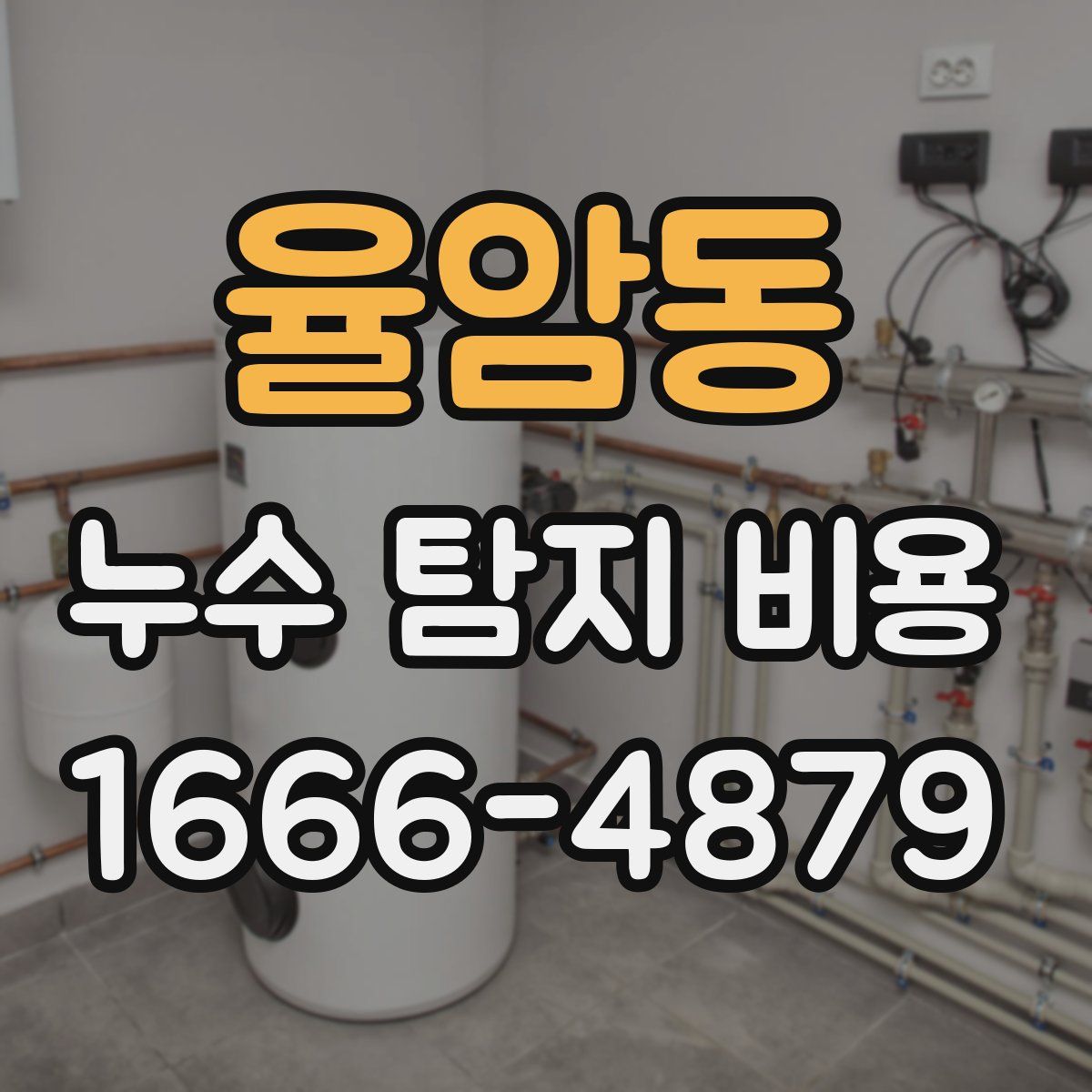 율암동 누수 탐지 비용