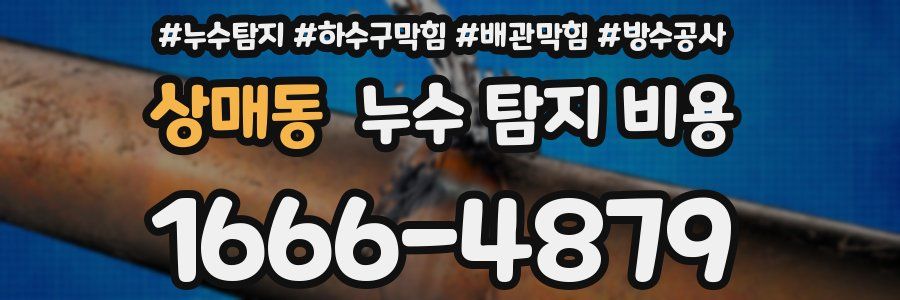 상매동 누수 탐지 비용