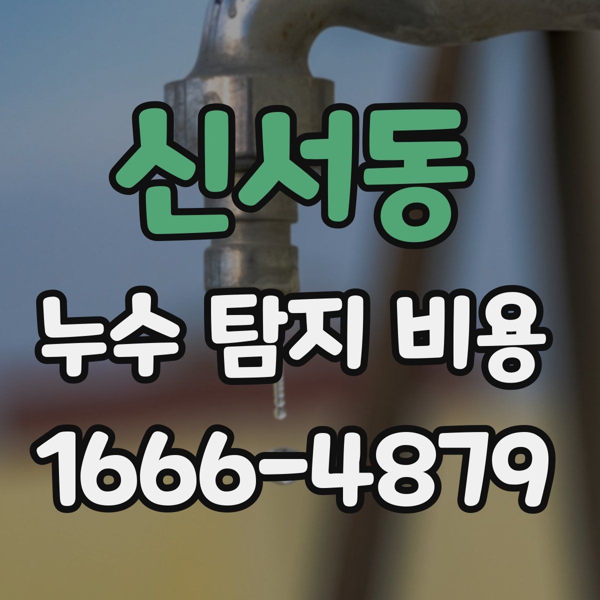 신서동 누수 탐지 비용