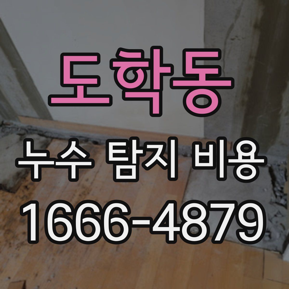 도학동 누수 탐지 비용
