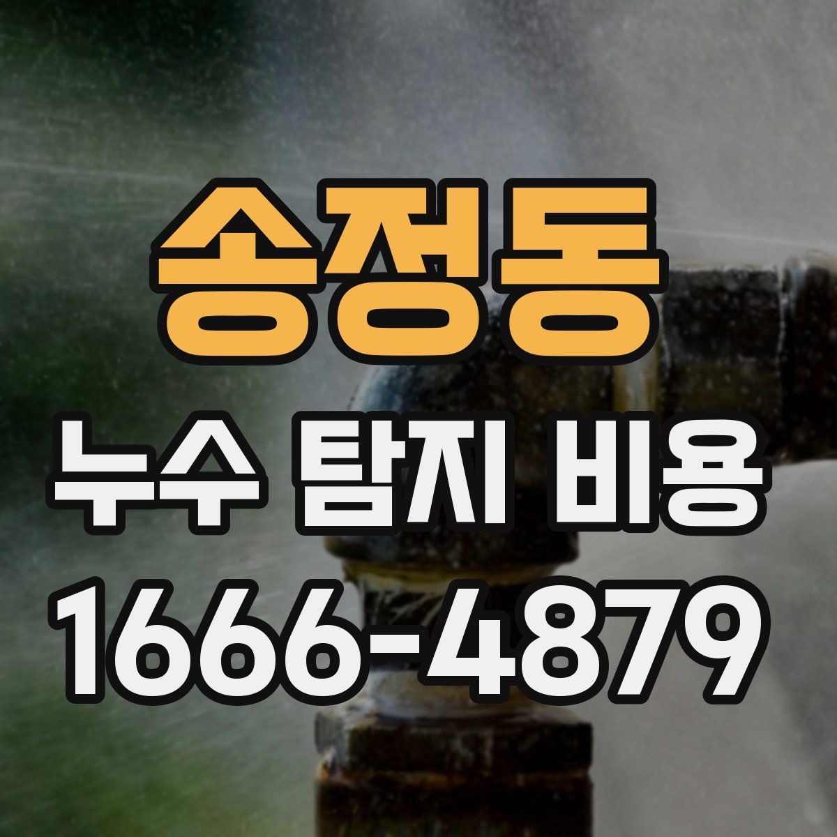 송정동 누수 탐지 비용
