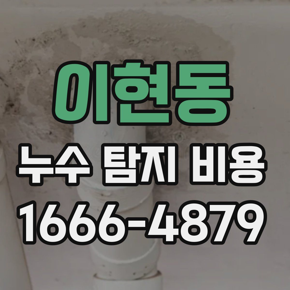 이현동 누수 탐지 비용