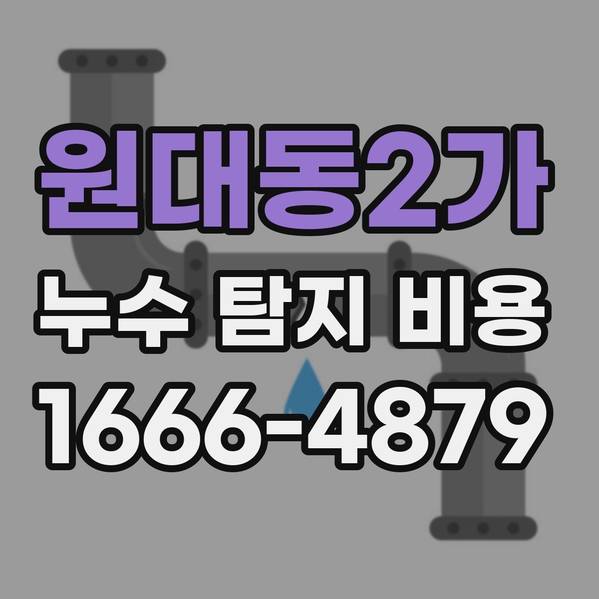 원대동2가 누수 탐지 비용