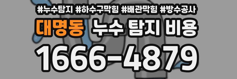 대명동 누수 탐지 비용
