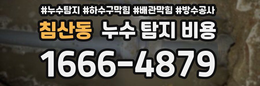 침산동 누수 탐지 비용