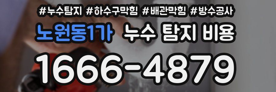노원동1가 누수 탐지 비용