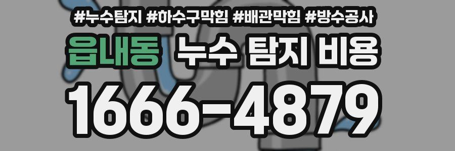 읍내동 누수 탐지 비용