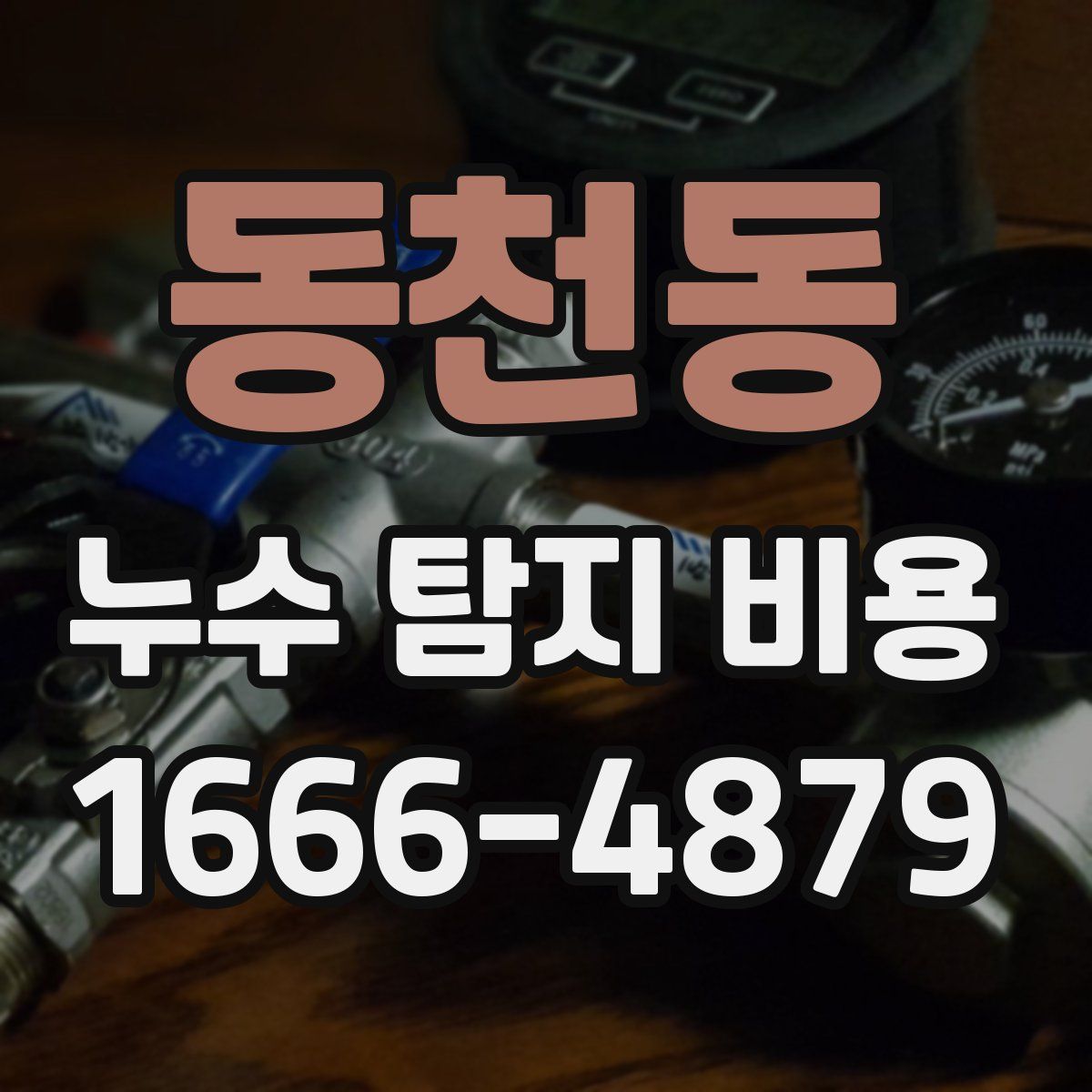 동천동 누수 탐지 비용