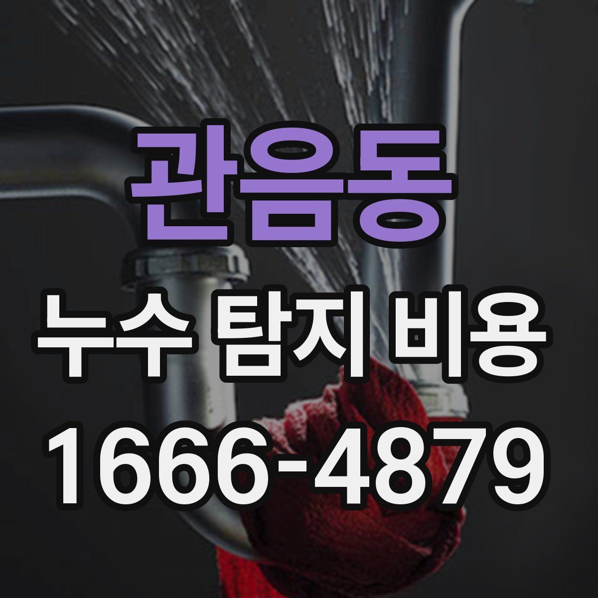 관음동 누수 탐지 비용