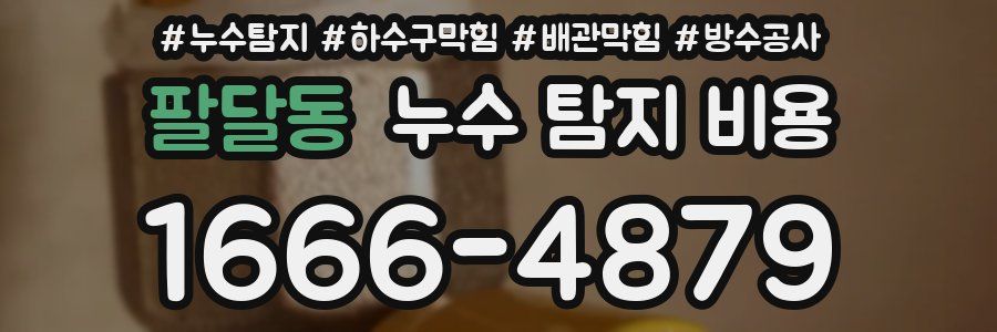 팔달동 누수 탐지 비용