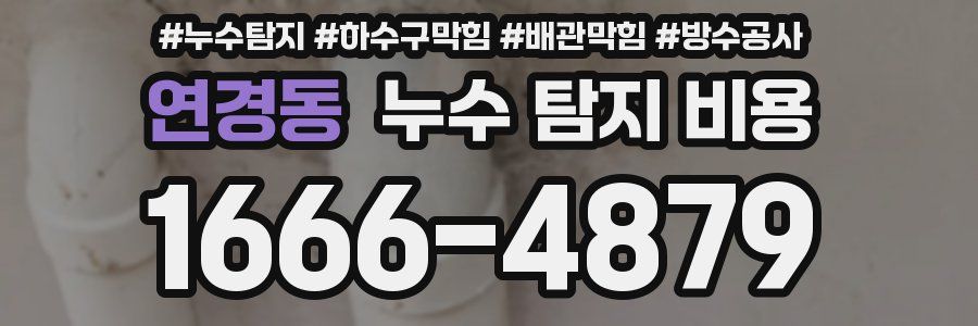 연경동 누수 탐지 비용