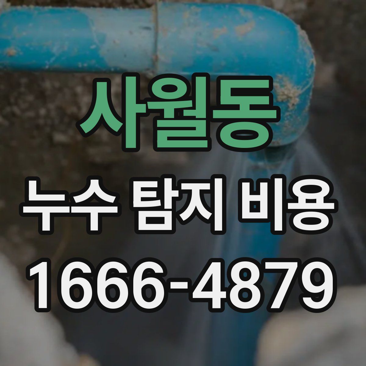 사월동 누수 탐지 비용