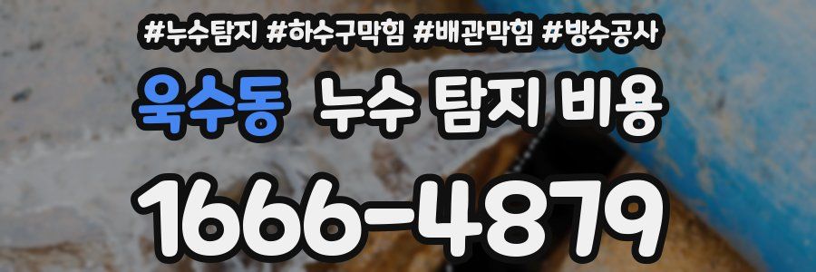 욱수동 누수 탐지 비용