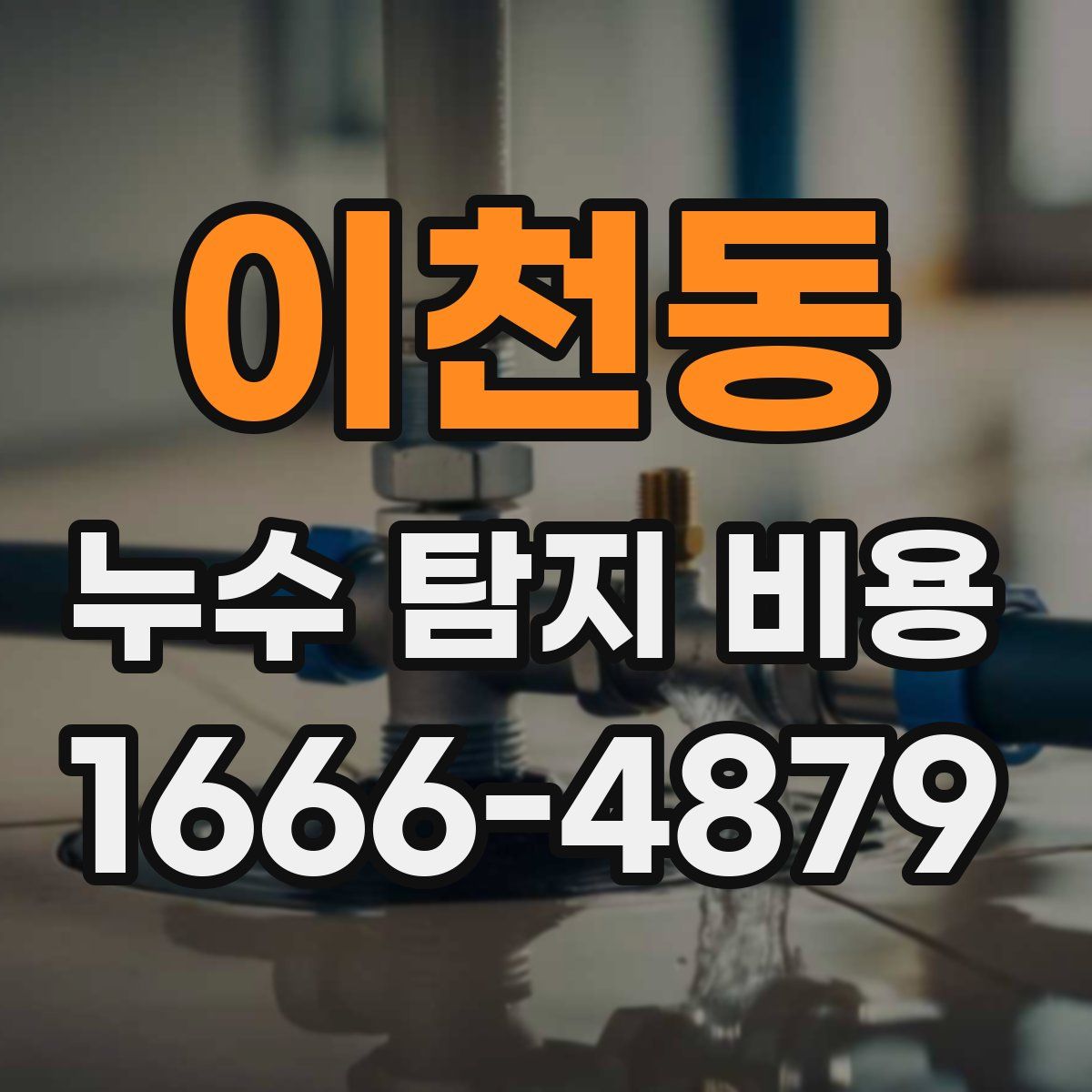 이천동 누수 탐지 비용
