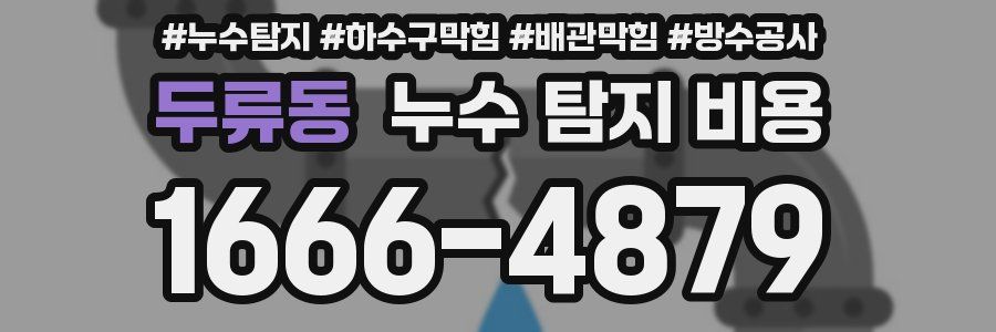 두류동 누수 탐지 비용