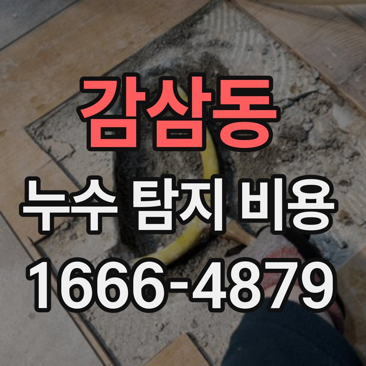 감삼동 누수 탐지 비용