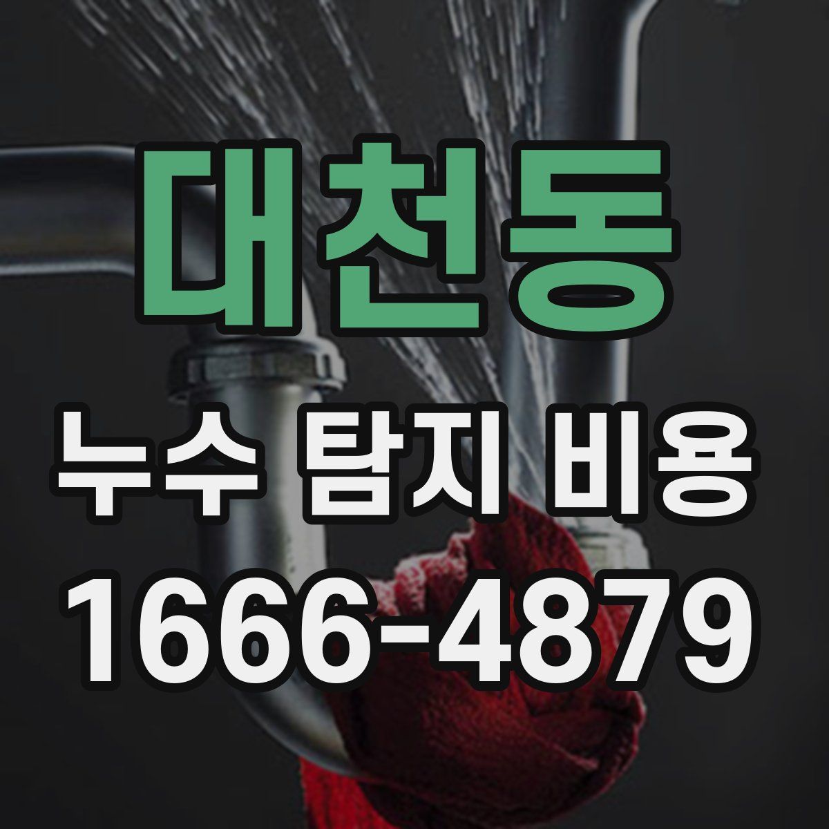 대천동 누수 탐지 비용
