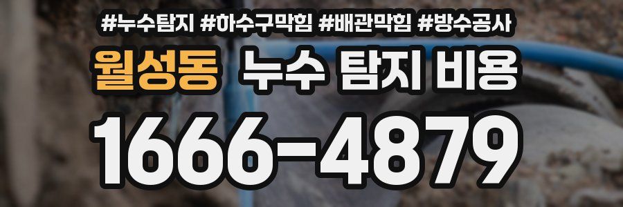 월성동 누수 탐지 비용