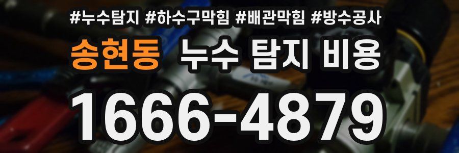 송현동 누수 탐지 비용
