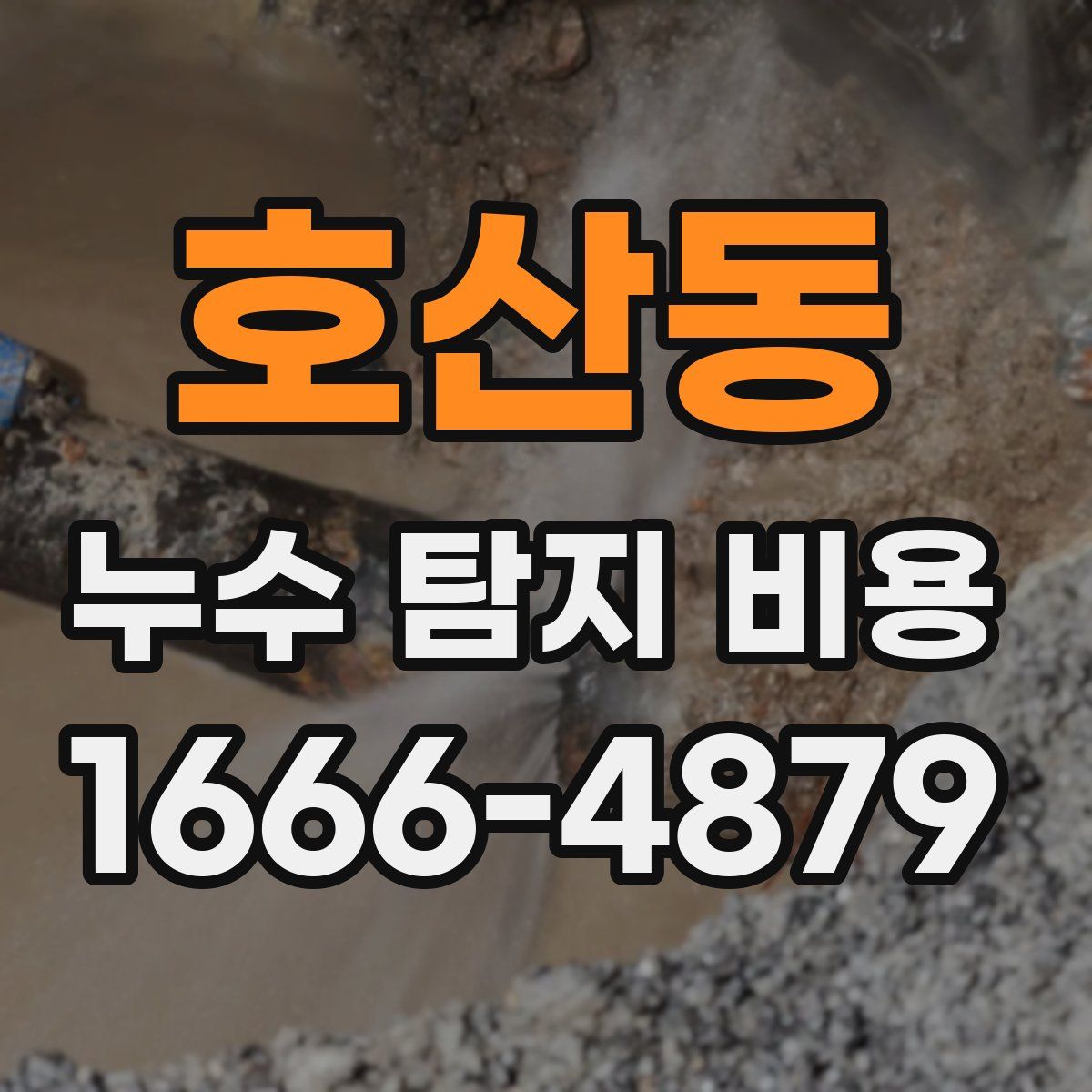 호산동 누수 탐지 비용