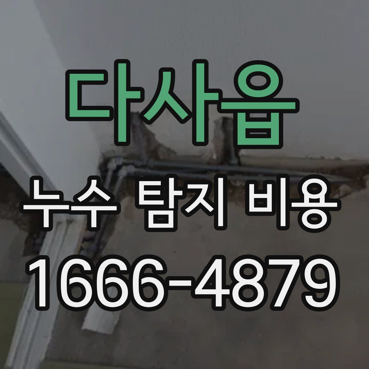 다사읍 누수 탐지 비용