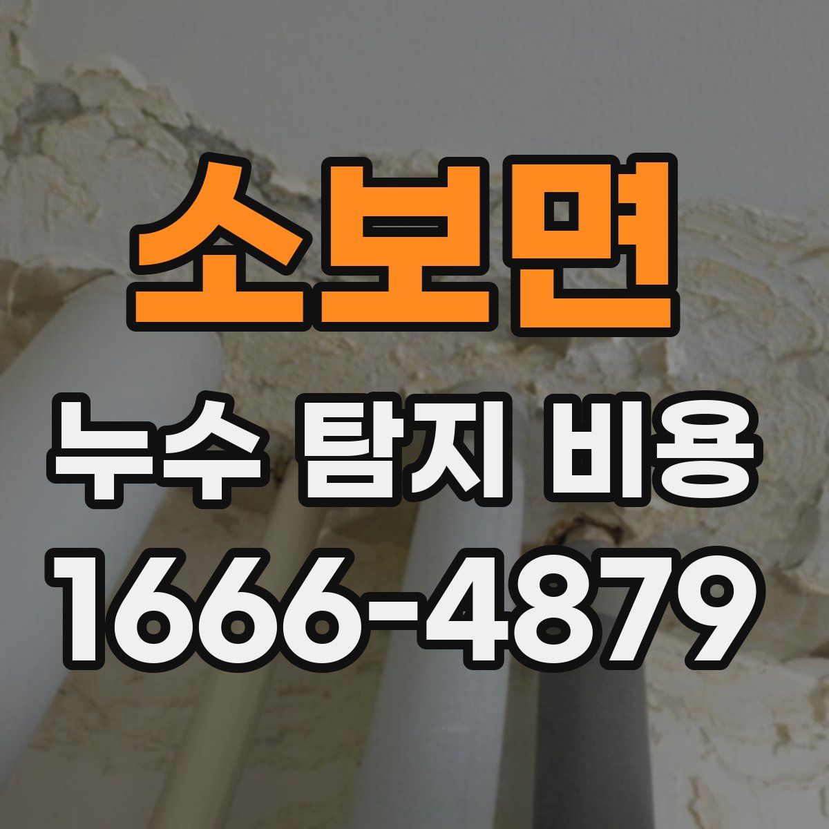 소보면 누수 탐지 비용
