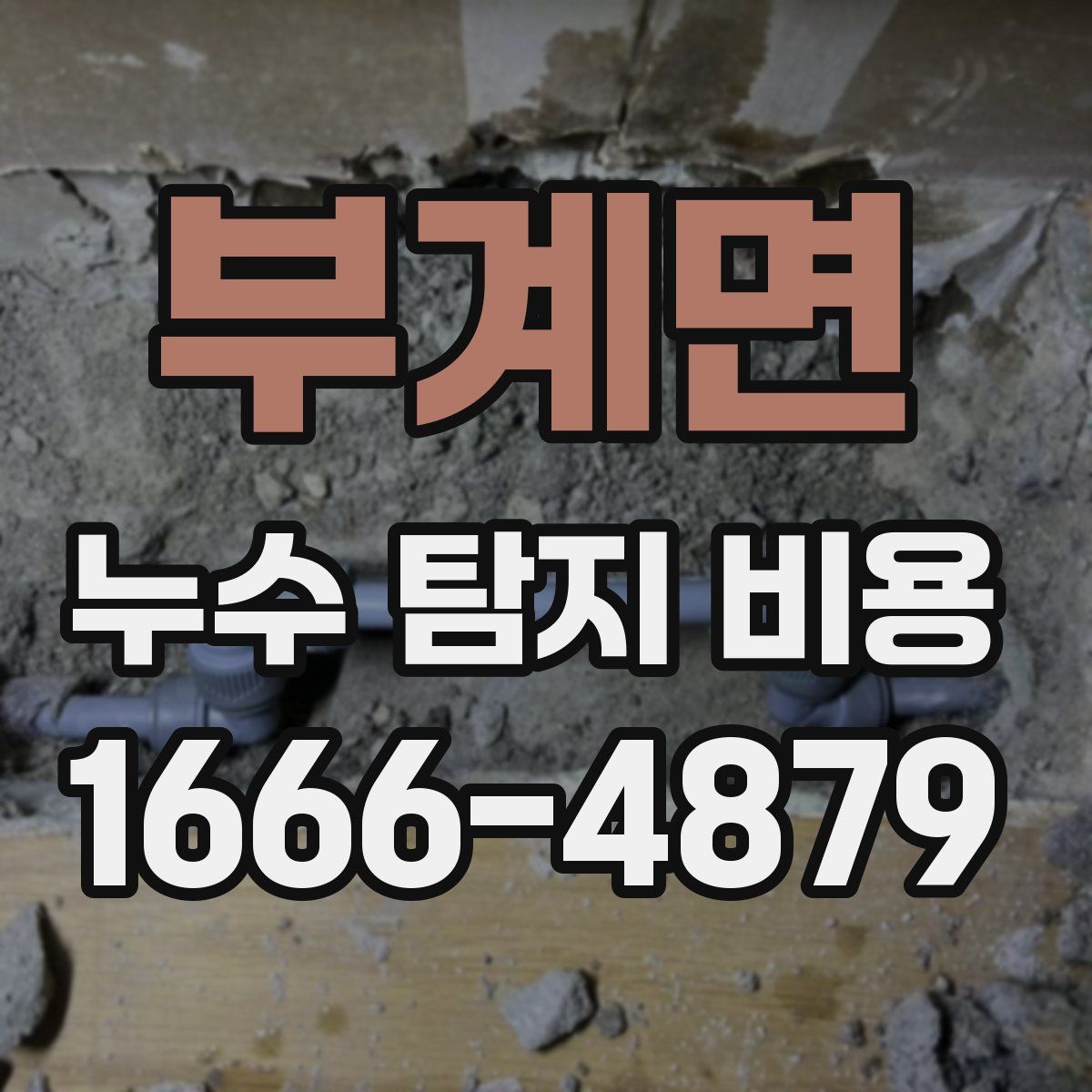 부계면 누수 탐지 비용