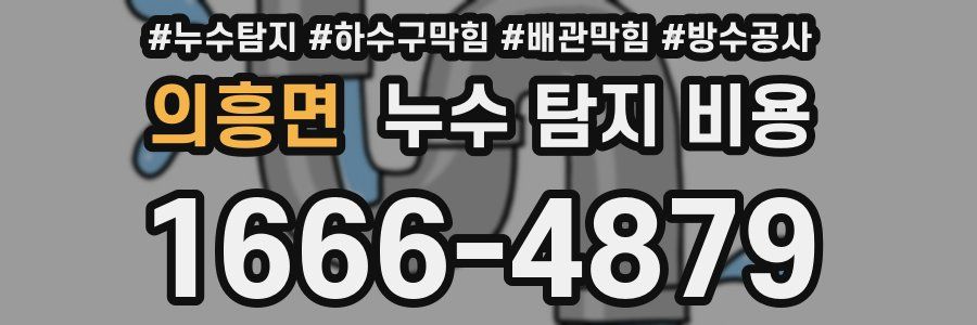 의흥면 누수 탐지 비용