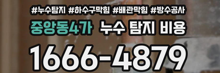 중앙동4가 누수 탐지 비용