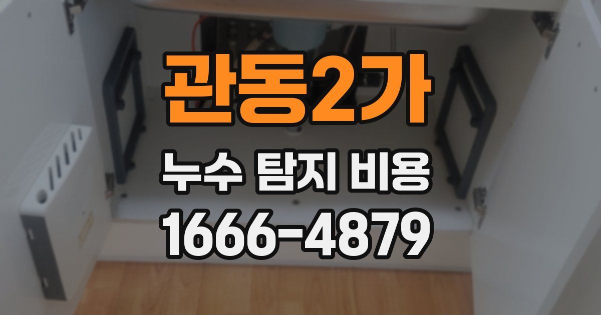 관동2가 누수 탐지 비용