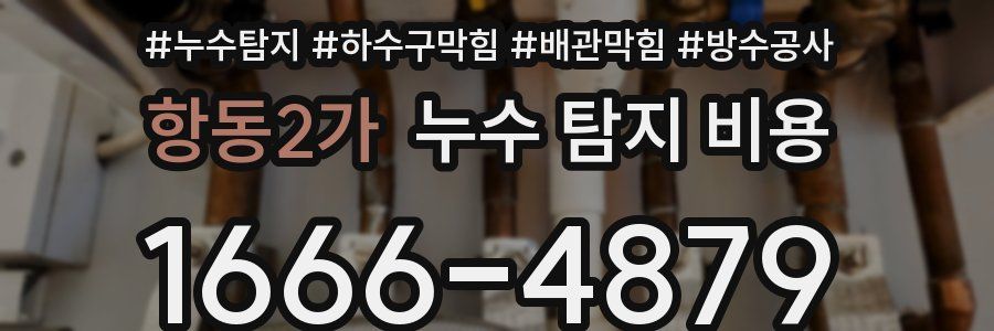 항동2가 누수 탐지 비용