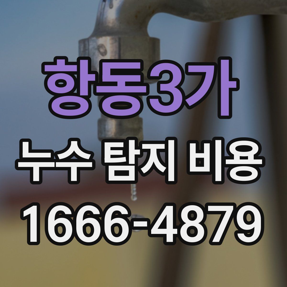 항동3가 누수 탐지 비용