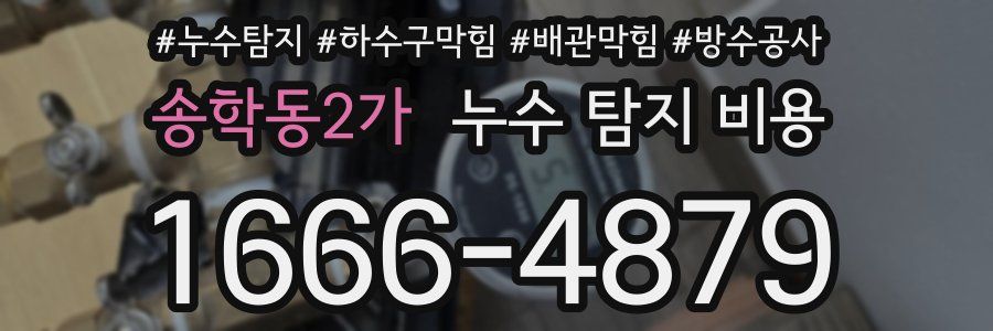 송학동2가 누수 탐지 비용