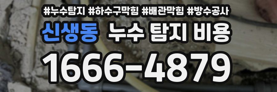 신생동 누수 탐지 비용