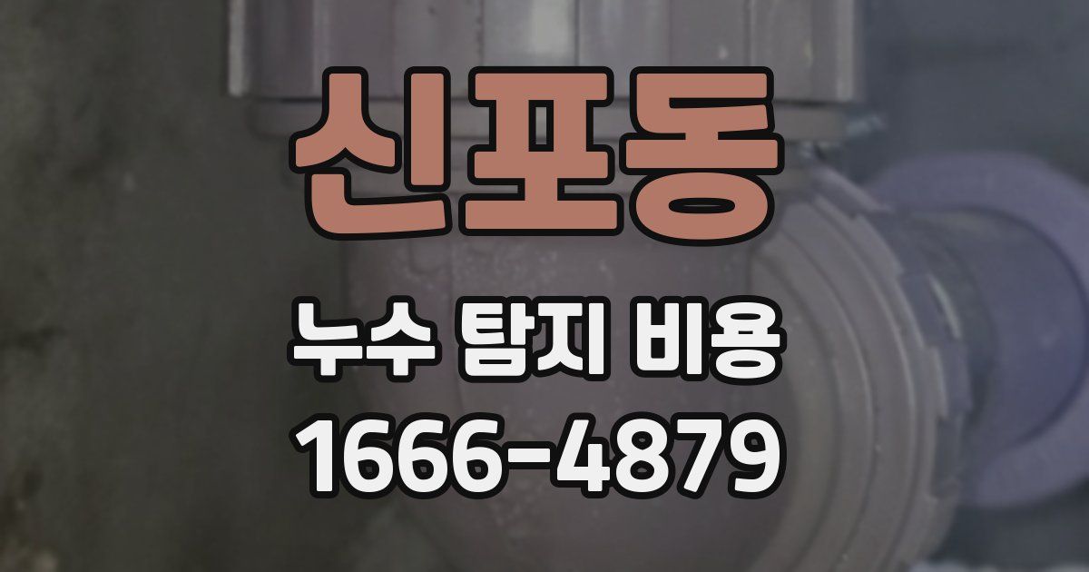 신포동 누수 탐지 비용